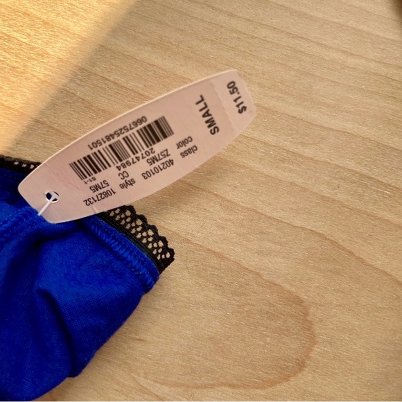 NWT 2013 Victoria’s Secret Cobalt Blue Modal cotton Cheeky Panties S - Picture 2 of 2